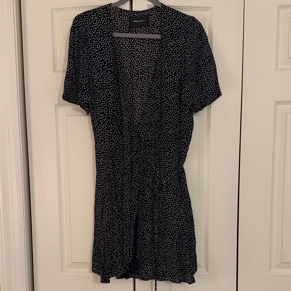 Reformation Floral Wrap Dress